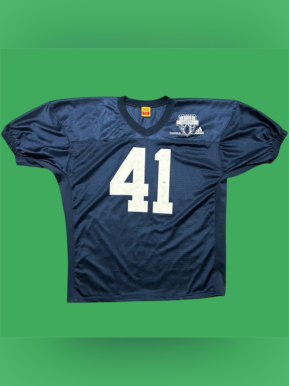 Vintage ProMark FBU National Championship Football Jersey Navy Blue No. 41 L/XL